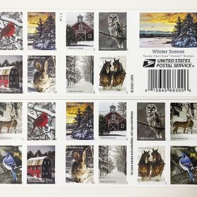 Winter Scenes Forever First Class Postage Stamps