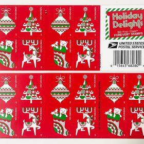 Holiday Delights Forever First Class Postage Stamps