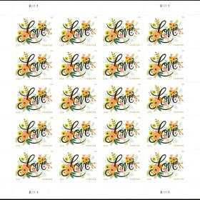 Love Flourishes Forever First Class Postage Stamps