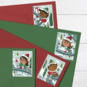 USPS Holiday Elves Forever Postage Stamps - Image 4