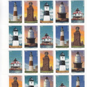 Mid Atlantic Lighthouses Forever First Class Postage Stamps