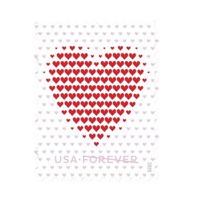 Made of Hearts Forever First Class Postage Stamps
