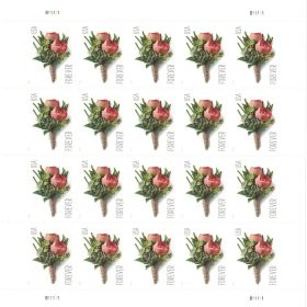USPS Celebration Boutonniere Forever Postage Stamps