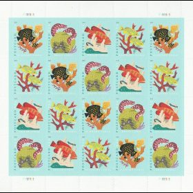 Coral Reefs Forever Postcard Stamps