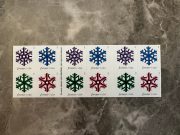 USPS Geometric Snowflakes Forever First Class Postage Stamps - Image 3
