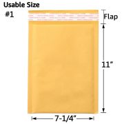 Kraft Bubble Mailers, Yellow Padded Envelope - Image 24