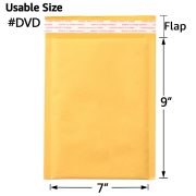 Kraft Bubble Mailers, Yellow Padded Envelope - Image 8