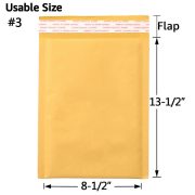 Kraft Bubble Mailers, Yellow Padded Envelope - Image 39