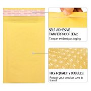 Kraft Bubble Mailers, Yellow Padded Envelope - Image 15