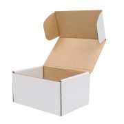 50 Pack 6x4x3 inch Corrugated Box Mailers- White Cardboard Shipping Box Corrugated Box Mailer Shipping Box for Mailer RT - Image 3