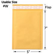 Kraft Bubble Mailers, Yellow Padded Envelope - Image 7
