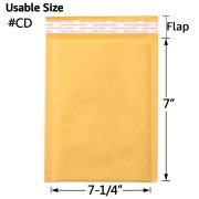 Kraft Bubble Mailers, Yellow Padded Envelope - Image 41