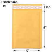 Kraft Bubble Mailers, Yellow Padded Envelope - Image 9