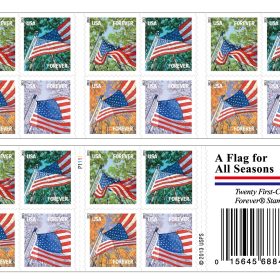 All Season US Flags Forever First Class Postage Stamps